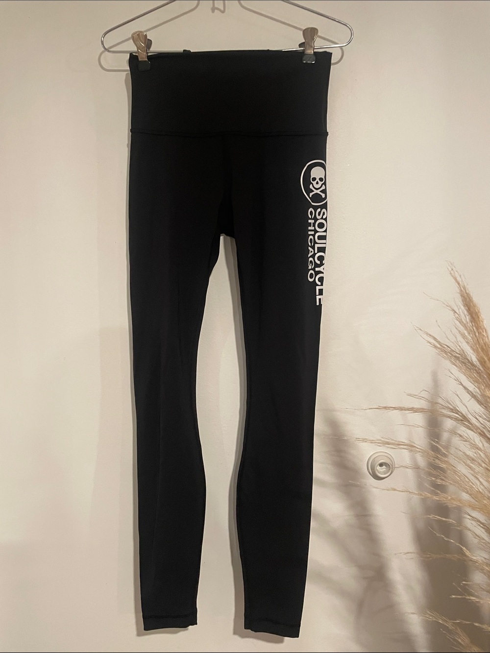 Lululemon x Soulcycle Chicago Black High-Waist Leggings Sz 2 B137